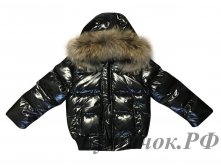 М.388 Куртка Moncler черная лак 4999 руб.
