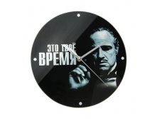 Часы настенные небьющиеся "Это твоё время" Китай; 0,4 см &#215; 25 см &#215; 25 см; Стекло; В боксе 18 шт. Арт.: 133319