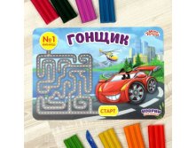 Настольный коврик-подкладка "Гонщик", А5