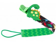 НОВИНКА! ROXY-KIDS Держатель для пустышек с игрушкой DINO SOOTHER SAVER - 201,15 руб