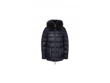 Куртка-пуховик жен. O B2088))4636))   310 16420 ру с 38 пог 50 ЗИМА теплый, мех енот, СИНИЙ.jpg