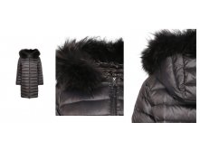 Полупальто-пух жен. O C 89)))756L- Rac))coon- G))-rey 13940 ру с 36 по 50 Зима, мех енот, Цвет СЕРЫЙ.jpg