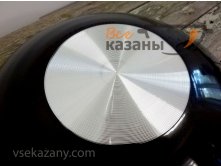 сковорода садж глубокая с тефлоновым покрытием с плоским дном 38см 1615р цена без подставки