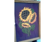 Аппликация из бархатной бумаги