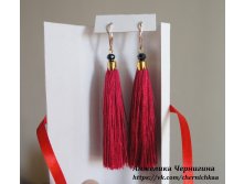 Серьги-кисти ручной работы