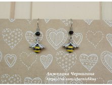 Милые и миниатюрные серьги Пчёлки&#128029; 300 руб.