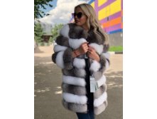 Двухцветная шубка из песца. Трансформер. 12500р
