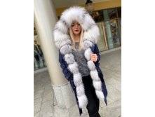 Парка 90см . Мех арктической лисы. р-ры 42-50. Цена 21000