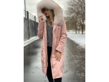Парка 110см с мехом песца . утеплена бобриком р-ры 42-48 по акции 14тыс.