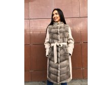 Пальто кашемировое с норкой 22тр