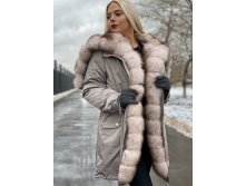 парка с мехом финского песца 22.5 тр
