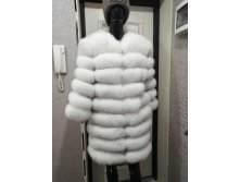шуба из меха песца колотый лед 10тр