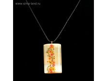 Кулон &#171;Маки&#187;, 2,5&#215;4 см, селенит 99руб