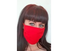 Маска двухслойная красная, упаковка из 5 шт- 125 руб+%