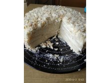 Классический Наполеон с кремом дипломат (заварной со сливками)