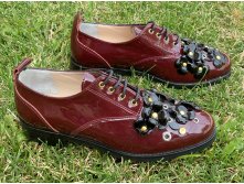 6085 Туфли нат бордо лак кожа  1350 ру РАЗМЕР 37