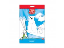 37216 Белый картон мелованный в папке с подвесом ArtBerry&#174;, B5, 10 листов, игрушка-набор для детского творчества Цена 79,9+% в наличии 74 шт.jpg