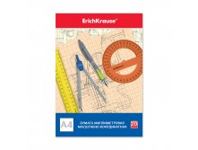 49725 Бумага масштабно-координатная на клею ErichKrause&#174;, А4, 20 листов Цена 73,9+% в наличии 14 шт.jpg