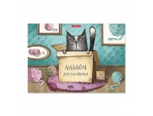 46912 Альбом для рисования на клею ErichKrause&#174; Cat & Box, А4, 30 листов Цена 83+% в наличии 16 шт.jpg