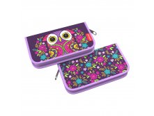 46257 Пенал-книжка без наполнения ErichKrause&#174; 110x205x25мм Flower Owl Цена 170+% в наличии 3 шт.jpg