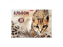 49829 Альбом для рисования на клею ErichKrause&#174; Wild Cat, А4, 20 листов Цена 59,6+% в наличии 22 шт.jpg