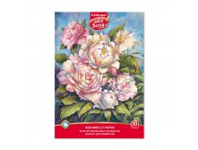 45438 Альбом для рисования с бумагой для акварели на клею ArtBerry&#174; Пионы, А4, 10 листов Цена 55,7+% в наличии 25 шт.jpg