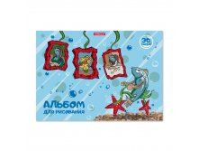 54340 Альбом для рисования на клею ErichKrause&#174; Fish Story, А4, 30 листов Цена 69,2+% в наличии 27 шт.jpg