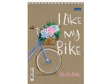Premium Блокнот SketchBook 32л А5ф КРАФТ без линовки жесткая подложка на гребне-My bike- Цена 59+% в наличии 8 шт (45).jpg