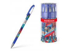 50742 Ручка шариковая ErichKrause ColorTouch Stick Patchwork 0.7, цвет чернил синий (в тубусе по 24 шт.) Цена 28,8+% в наличии 3 шт.jpg