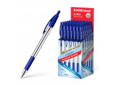 46758 Ручка шариковая автоматическая ErichKrause R-301 Matic&Grip Classic 1.0, цвет чернил синий (в коробке по 50 шт.)
