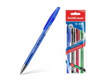 45157 Набор из 4 ручек гелевых ErichKrause R-301 Gel Stick Original 0.5, цвет чернил синий, черный, красный, зеленый (в пакете) Цена 104+% в наличии 17 упаковок.jpg