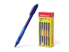 41539 Ручка шариковая ErichKrause ErgoLine&#174; Kids Stick&Grip Neon 0.7, Super Glide Technology, цвет чернил синий (в коробке по 10 шт.) Цена 68+% в наличии 8 шт.jpg