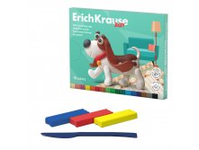 61329 Пластилин мягкий восковой ErichKrause Baby 18 цветов со стеком, 234 г (в коробке 18 шт) Цена 242+% в наличии 1 шт.jpg