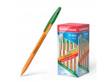 43197 Ручка шариковая ErichKrause R-301 Stick Orange 0.7, цвет чернил зеленый (в коробке по 50 шт.) Цена 14+% в наличии 4.jpg