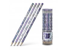 56956 Чернографитный карандаш ErichKrause Lavender, трехгранный, с ластиком, HB (в тубусе по 42 шт.) Цена 28+% в наличии 21 шт.jpg