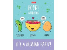 075042 Тетрадь 40л А5ф клетка на скобе серия -Food party- Цена 25+% в наличии 74 шт.jpg