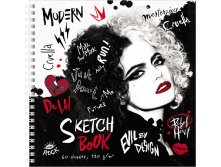 075989 Premium Тетрадь SketchBook 60л А4ф 210х210мм 120г без линовки с твердой обложкой на гребне-Круэлла-(DISNEY) Цена 134+% в наличии 13 шт.jpg