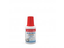 6 Корректирующая жидкость с кисточкой ErichKrause Arctic white, повышенной белизны, 20г (в пленке по 10 шт.) Цена 63+% в наличии 4 шт.jpg