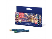 39155 Масляная пастель ArtBerry&#174; Metallic 8 цветов + 2 контура Цена 123+% в наличии 8 шт.jpg