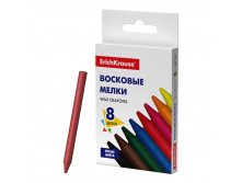 51563 Восковые мелки ErichKrause 8 цветов (в коробке с европодвесом 8 шт) Цена 33+% в наличии 8 шт.jpg