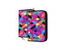 49385 Пластиковый пенал-книжка без наполнения ErichKrause&#174; 135x205x30мм Disco Style Цена 150+% в наличии 1 шт.jpg