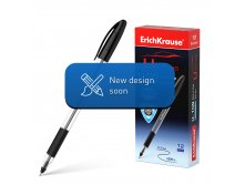 53743 Ручка шариковая ErichKrause U-109 Stick&Grip Classic 1.0, Ultra Glide Technology, цвет чернил черный (в коробке по 12 шт.) Цена 29,8+% в наличии 7 шт.jpg