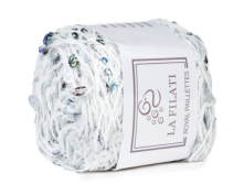 La Filati Royal Paillettes 019 белый с мульти.png