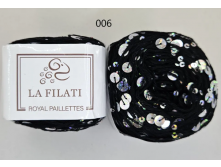 La Filati Royal Paillettes 006 черн с серебр.png