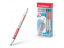 56018 Двухсторонний текстмаркер ErichKrause Visioline V-16 Neon+Pastel, цвет чернил голубой (в коробке по 12 шт.) Цена 36+% в наличии 4 шт.jpg
