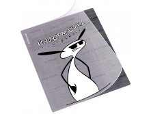 59479 Тетрадь общая ученическая с пластиковой обложкой на скобе ErichKrause Чубрик, Информатика, 48 листов, клетка Цена 67,4+% в наличии 4 шт.jpg
