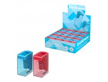 61278 Точилка пластиковая ErichKrause City Mini, Bubble Gum, с контейнером, ассорти (в коробке-дисплее по 28 шт) Цена 24,3+% в наличии 11 шт.jpg