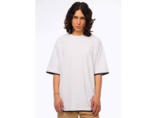 699+% Футболка OVER SIZE плотный хлопок Турецкое производство арт. KM177 Р48 БЕЛЫЙ