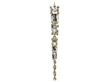 70165 Jewel icicle ornament silver gold frame 14,5cm a = max width b = base width h = height Min amount (MOQ) 20 - 6,95 