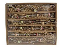 65763 Glass bead garland silver with colored balls 180cm a = max width b = base width h = height Min amount (MOQ) 4 - 41,34 